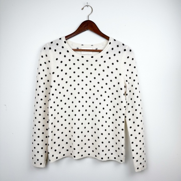 Cynthia Rowley 100% Cashmere Polka Dot Sweater - Picture 6 of 6